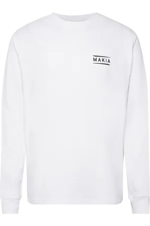 Makia Navigator Long Sleeve Tops T-shirts Long-sleeved White