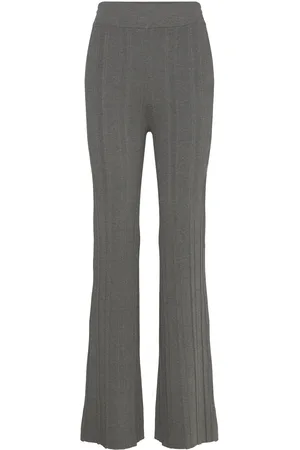 REMAIN Birger Christensen Rib Knit Pants Bottoms Leggings Grey