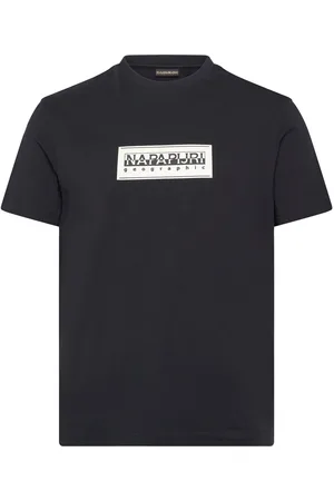 Napapijri Box Logo Short Sleeve T-Shirt Tops T-shirts Short-sleeved Black