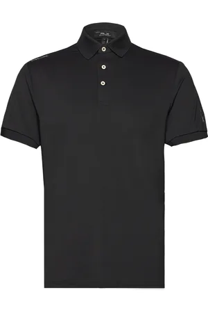 Ralph Lauren Tailored Fit Performance Polo Shirt Sport Men Sport Clothing Sport Tops Sport Polos Sport Short-sleeved Polos Black