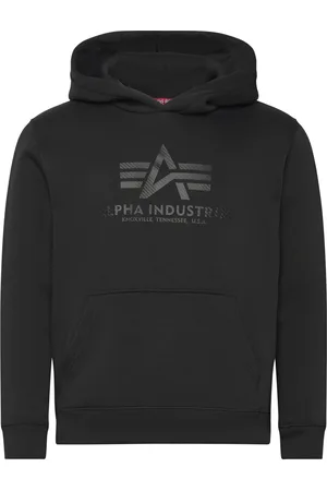 Alpha Industries Basic Hoody Carbon Tops Sweat-shirts & Hoodies Hoodies Black