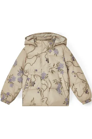 garbo&friends Tree Of Life Puffer Jacket Toppatakki Beige
