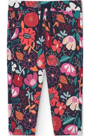 Boboli Fleece Trousers Floral For Baby -Bci Bottoms Sweatpants Multi/patterned