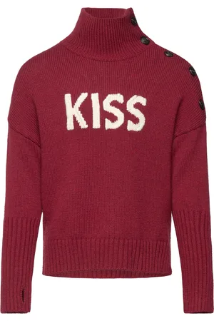 Zadig & Voltaire Polo Neck Sweater Or Jumper Tops Knitwear Pullovers Red