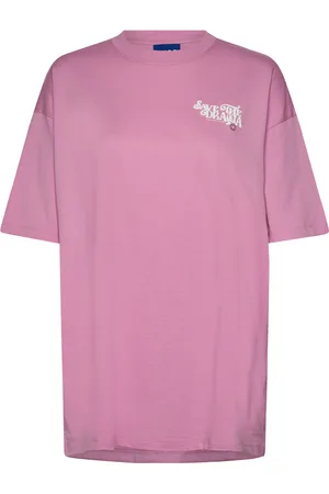 Hugo Blue Over D Tee_B_1 Tops T-shirts & Tops Short-sleeved Pink