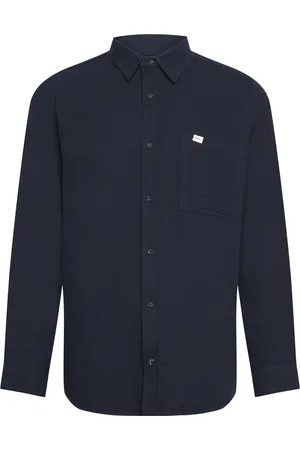 Makia Husk Shirt Tops Shirts Casual Navy
