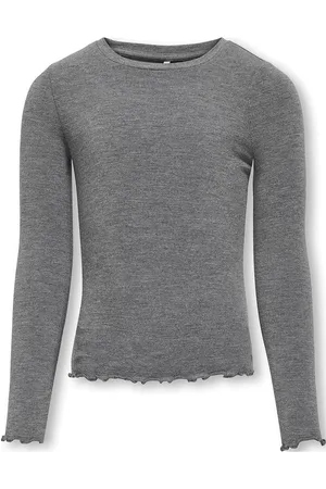 ONLY Kogamour L/S Top Jrs Tops T-shirts Long-sleeved T-shirts Grey