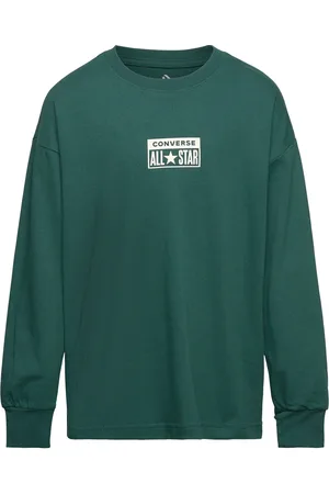 Converse Lk-L/S Knit Top Tops Sweat-shirts & Hoodies Sweat-shirts Green
