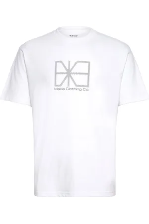Makia Flagline T-Shirt Tops T-shirts Short-sleeved White