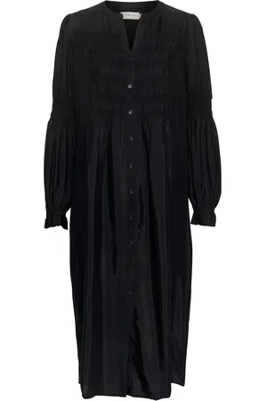 Cream Crhenva Shirt Dress Polvipituinen Mekko Black