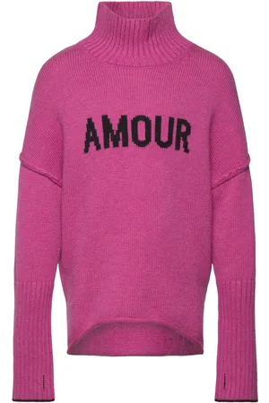 Zadig & Voltaire Polo Neck Sweater Or Jumper Tops Knitwear Pullovers Pink