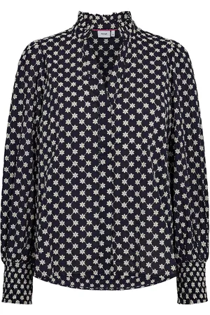 Numph Nualbi Shirt Tops Shirts Long-sleeved Black