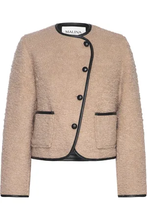 By Malina Nylah Wool Blend Jacket Villakangastakki Beige