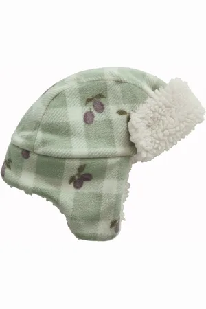 garbo&friends Royal Cress Aviator Fleece Hat Accessories Headwear Hats Winter Hats Green