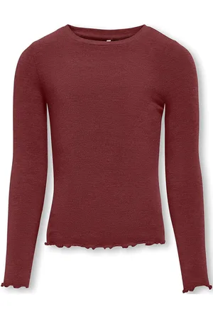ONLY Kogamour L/S Top Jrs Tops T-shirts Long-sleeved T-shirts Burgundy
