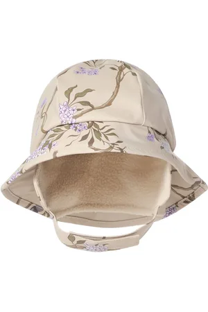 garbo&friends Tree Of Life Lined Rain Hat Accessories Headwear Hats Rain Hats Cream