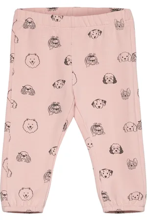 Minymo Pants Aop Sweat Bottoms Sweatpants Pink