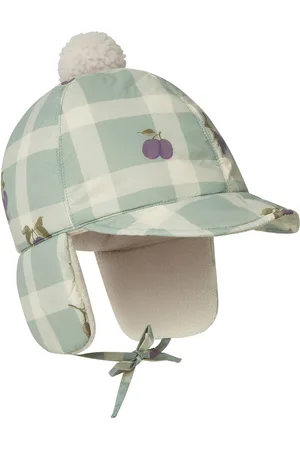 garbo&friends Tree Of Life Puffer Hat Baby Accessories Headwear Hats Baby Hats Green