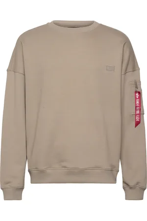 Alpha Industries Alpha Essentials Rl Sweater Designers Sweat-shirts & Hoodies Sweat-shirts Beige