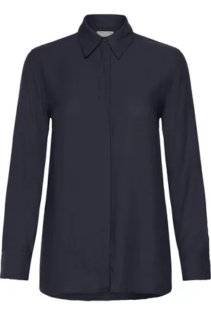 Tiger of Sweden Narkisa Tops Shirts Long-sleeved Navy