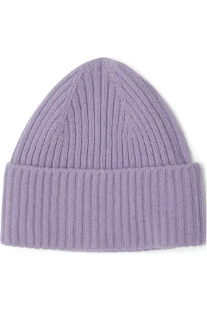 garbo&friends Lilac Knitted Beanie Accessories Headwear Hats Beanie Purple