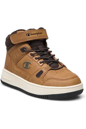 Champion Rd18 Cord B Ps Mid Mid Cut Shoe Korkeavartiset Tennarit Brown