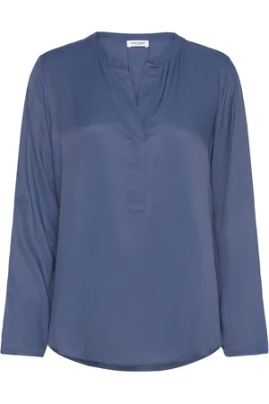 Gerry Weber Blouse 1/1 Sleeve Tops Blouses Long-sleeved Blue