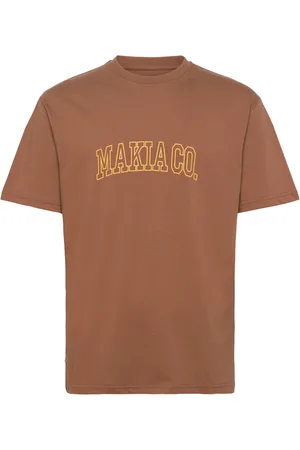 Makia Nord T-Shirt Tops T-shirts Short-sleeved Brown