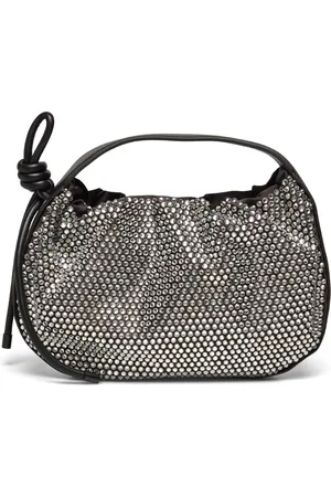3.1 Phillip Lim Origami Mini Bag W Crystal Emb Bags Top Handle Bags Black