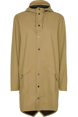 Rains Long Jacket W3 Outerwear Rainwear Rain Coats Brown