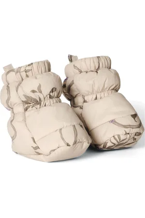 garbo&friends Tree Of Life Puffer Booties Baby Shoes Baby Booties Beige