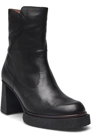 Wonders Balm Shoes Boots Ankle Boots Ankle Boots With Heel Black