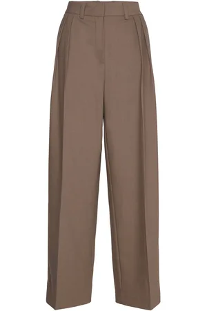 Norr Kamin Pants Bottoms Trousers Wide Leg Brown
