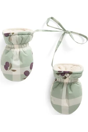 garbo&friends Tree Of Life Puffer Mittens Baby Accessories Gloves & Mittens Baby Gloves Green