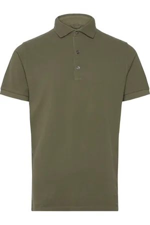 MOS MOSH Gallery Mmgharvey Faded Polo Tops Polos Short-sleeved Green
