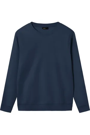 LMTD Nlnnizu Ls Bru O-Neck Sweat Noos Tops Sweat-shirts & Hoodies Sweat-shirts Blue