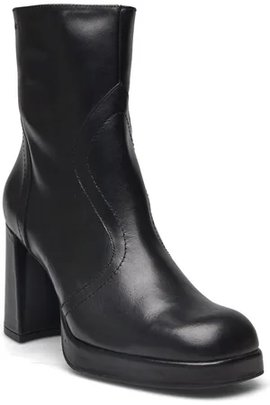 Wonders Lipa Shoes Boots Ankle Boots Ankle Boots With Heel Black