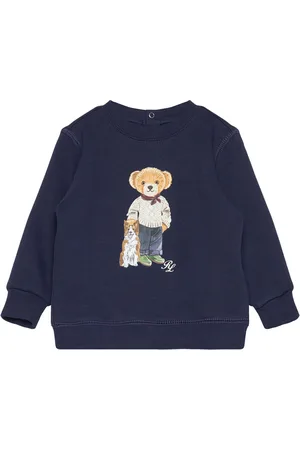 Ralph Lauren Polo Bear Fleece Sweatshirt Tops Sweat-shirts & Hoodies Sweat-shirts Navy