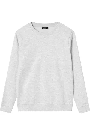 LMTD Nlnnizu Ls Bru O-Neck Sweat Noos Tops Sweat-shirts & Hoodies Sweat-shirts Grey
