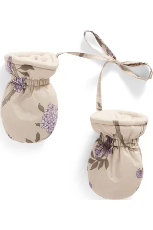 garbo&friends Tree Of Life Puffer Mittens Baby Accessories Gloves & Mittens Baby Gloves Cream