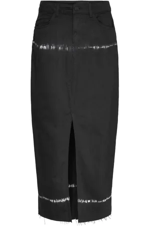 Noisy May Nmkath Nw Tie Die Long Skirt Vi490Bl Skirts Maxi Skirts Black