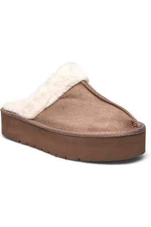 Pieces® Pcnica Plateu Slipper Aamutossut Tohvelit Beige