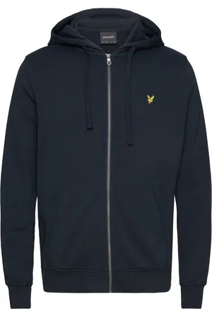 Lyle & Scott Zip Through Hoodie Tops Sweat-shirts & Hoodies Hoodies Navy