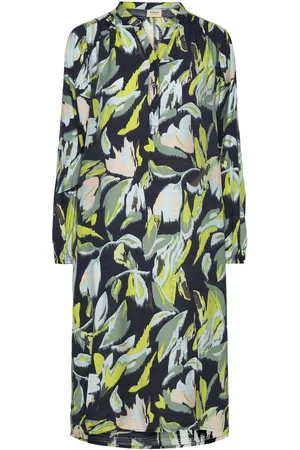 FRANSA Frariana Dr 3 Polvipituinen Mekko Green