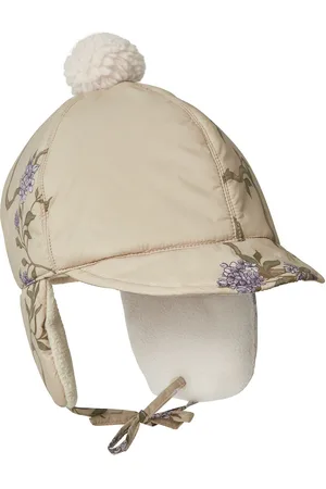 garbo&friends Tree Of Life Puffer Hat Baby Accessories Headwear Hats Baby Hats Beige
