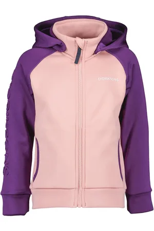 Didriksons Corin Kids Fz 8 Sport Sweat-shirts & Hoodies Hoodies Pink