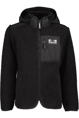 Didriksons Exa Kids Fz 2 Outerwear Fleece Outerwear Fleece Jackets Black