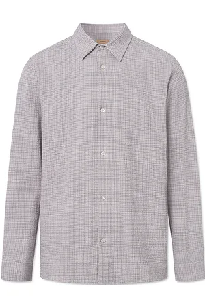 Rue de Tokyo Samson Check Marisatwill Tops Shirts Casual Beige