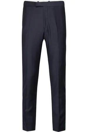 Oscar Jacobson Denz Tuxedo Trousers Bottoms Trousers Formal Navy