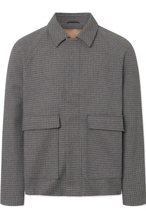 Rue de Tokyo Christian Friburgi Check Ohut Takki Grey